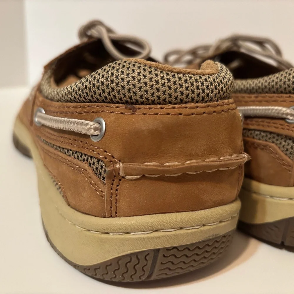 Magellan Outdoors Men's Laguna Madre Brown Tan Leather Boat Shoes Size 12E